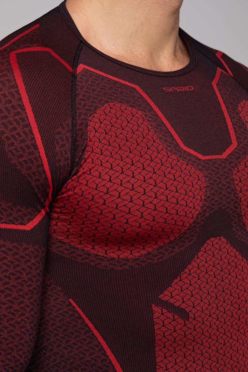 Spaio SPAIO MAGLIETTA TERMOATTIVA "ADRENALINE" UOMO NERO/ROSSO Fino Al -60%