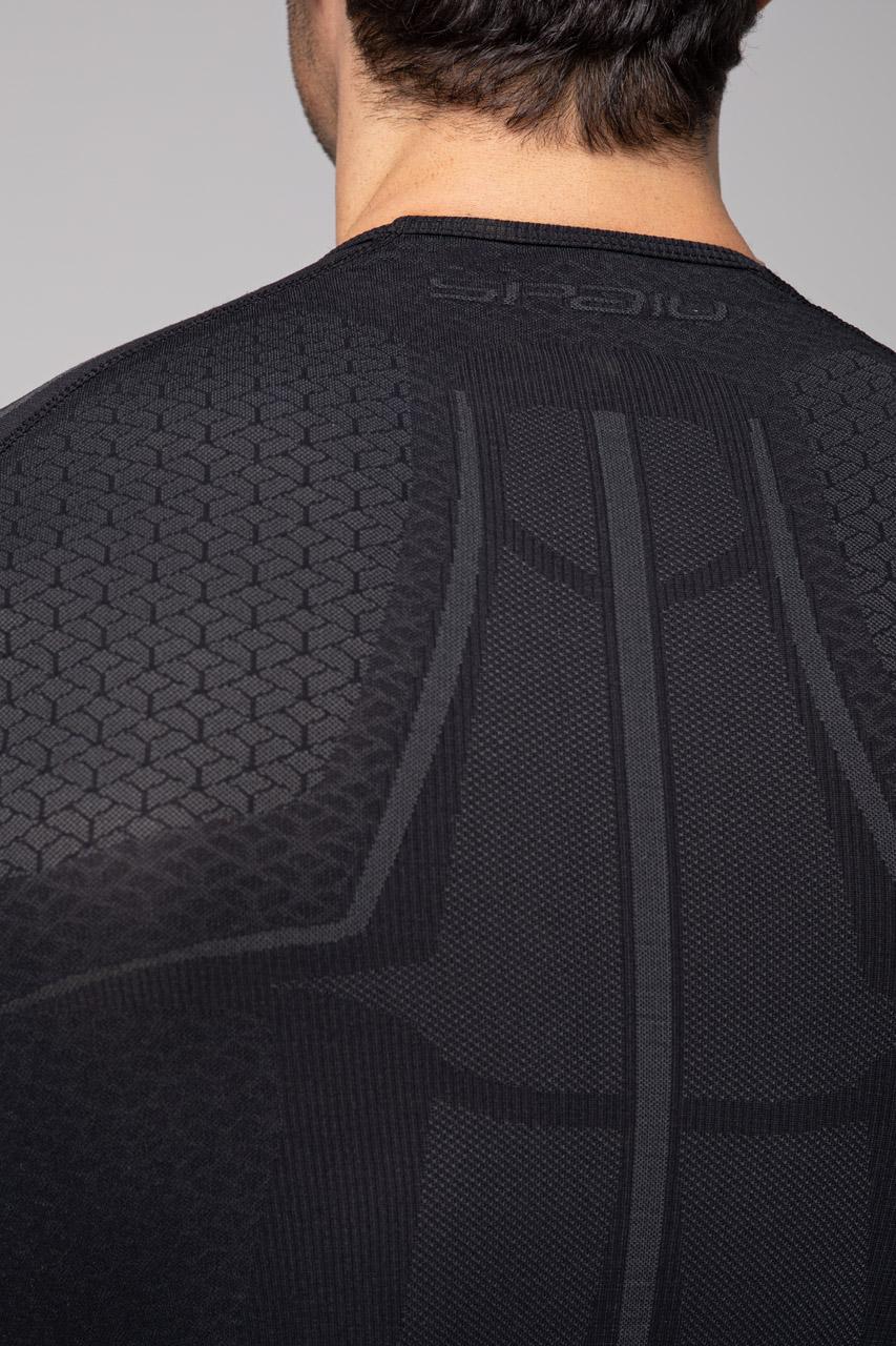 Spaio SPAIO MAGLIETTA TERMOATTIVA "ADRENALINE" UOMO NERO/GRIGIO Shopping Online