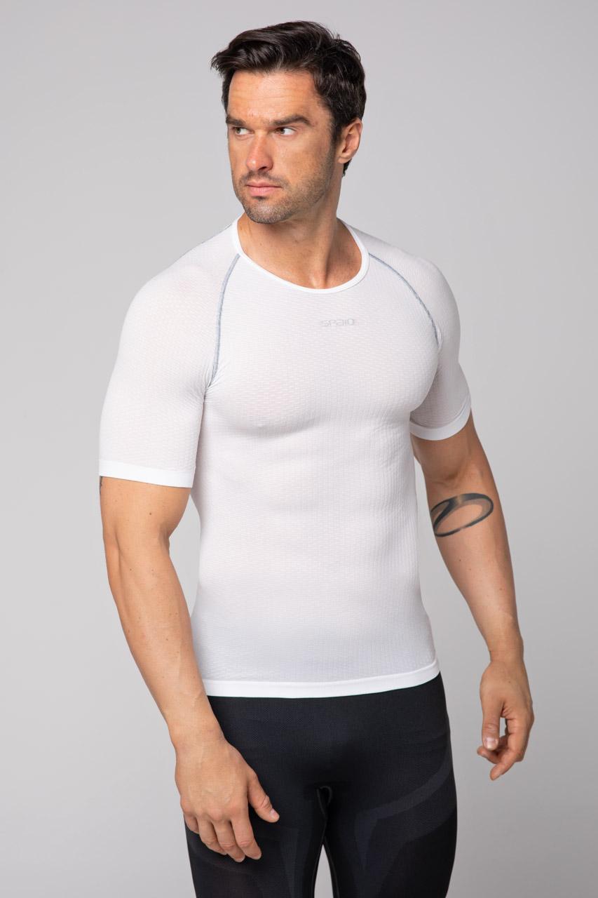 Spaio SPAIO CAMICIA TERMOATTIVA CON MANICHE CORTE BREATH BIANCO
