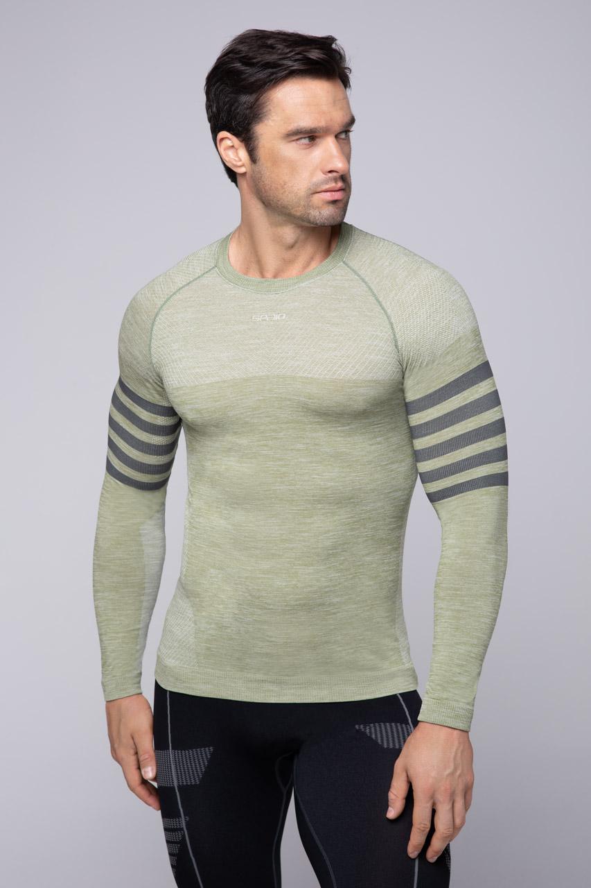Spaio SPAIO MAGLIA M/L TERMOATTIVA "RUN" OLIVE GREEN