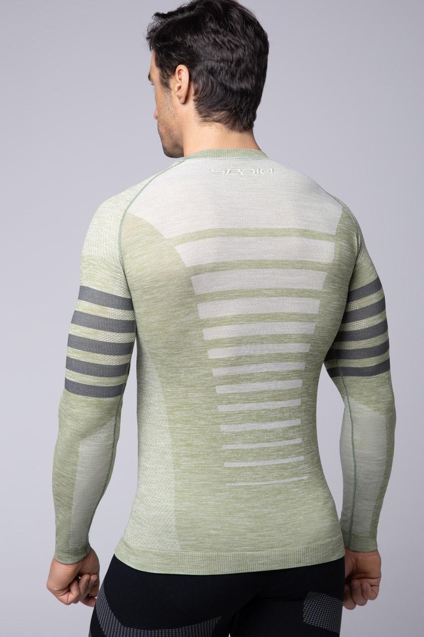 Spaio SPAIO MAGLIA M/L TERMOATTIVA "RUN" OLIVE GREEN Offerte