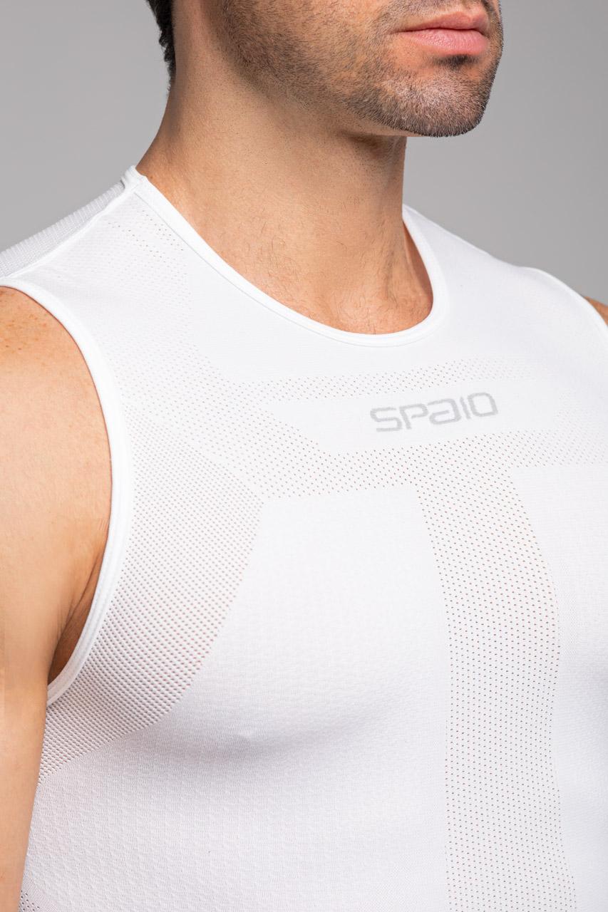Spaio SPAIO MAGLIETTA TERMOATTIVA SENZA MANICHE AIR BIANCO Vendita Calda