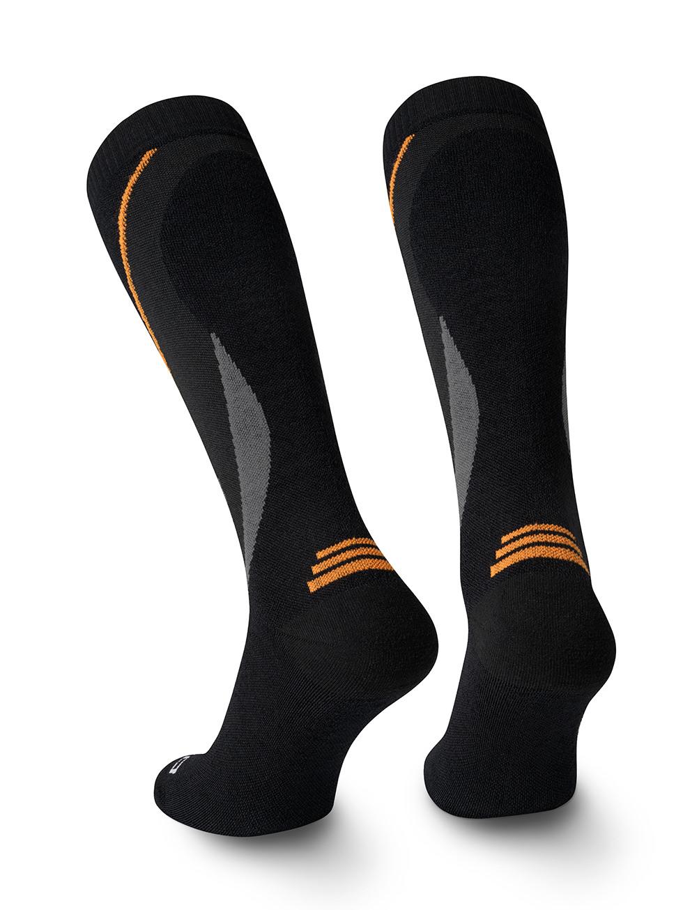 Spaio SPAIO calze da sci compressive THERMO-EVO BLACK/GREY/ORANGE Italia