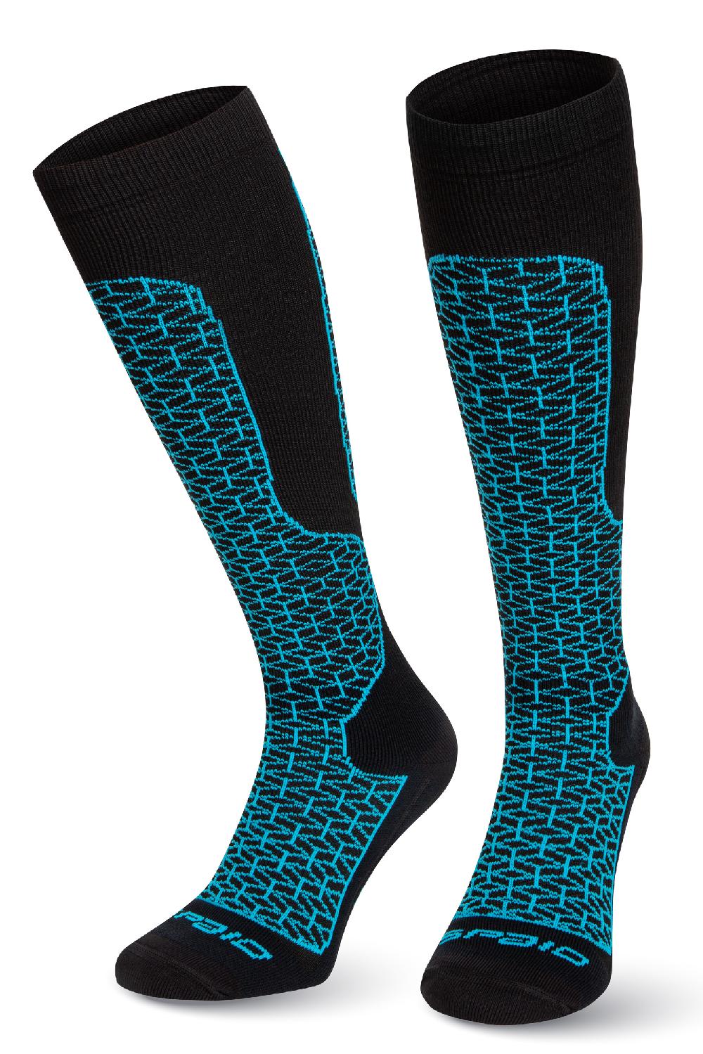 Spaio SPAIO CALZE LUNGHE UNISEX BREEZE COMPRESSION BLACK/BLUE
