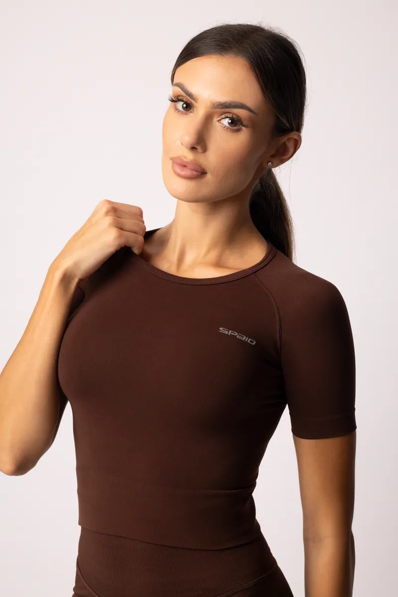 Spaio SPAIO RASHGUARD ADAPT MANICA CORTA COFFEE