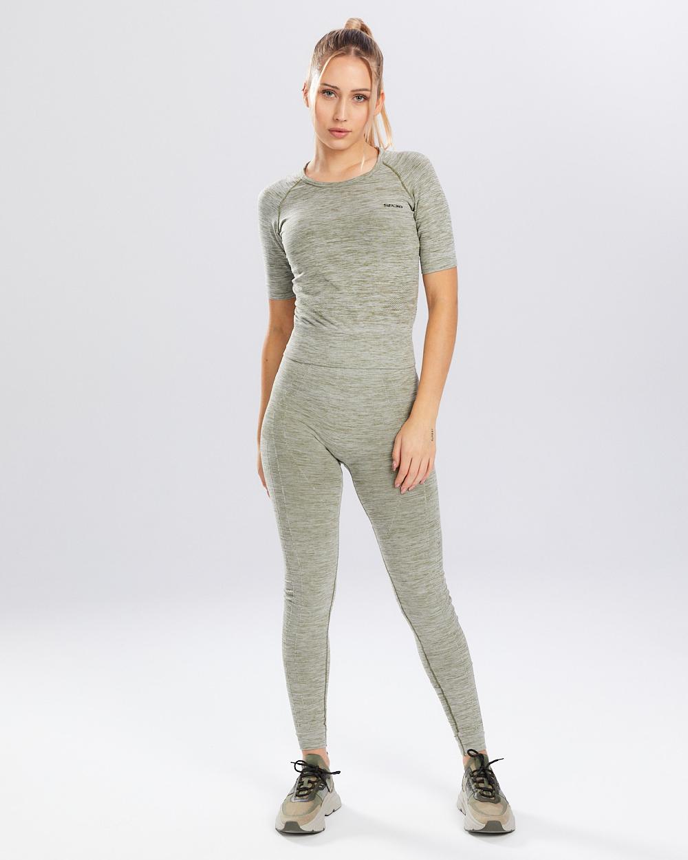 Spaio SPAIO RASHGUARD MELANGE MANICHE CORTE KHAKI Vendita Economica
