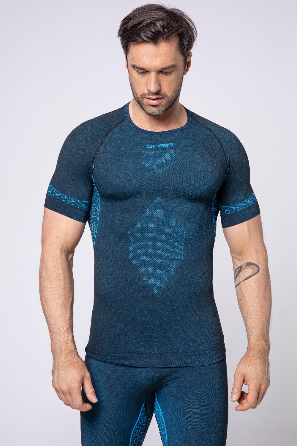 Spaio SPAIO M/C MAGLIA BREEZE UOMO NERO/BLU Nuova