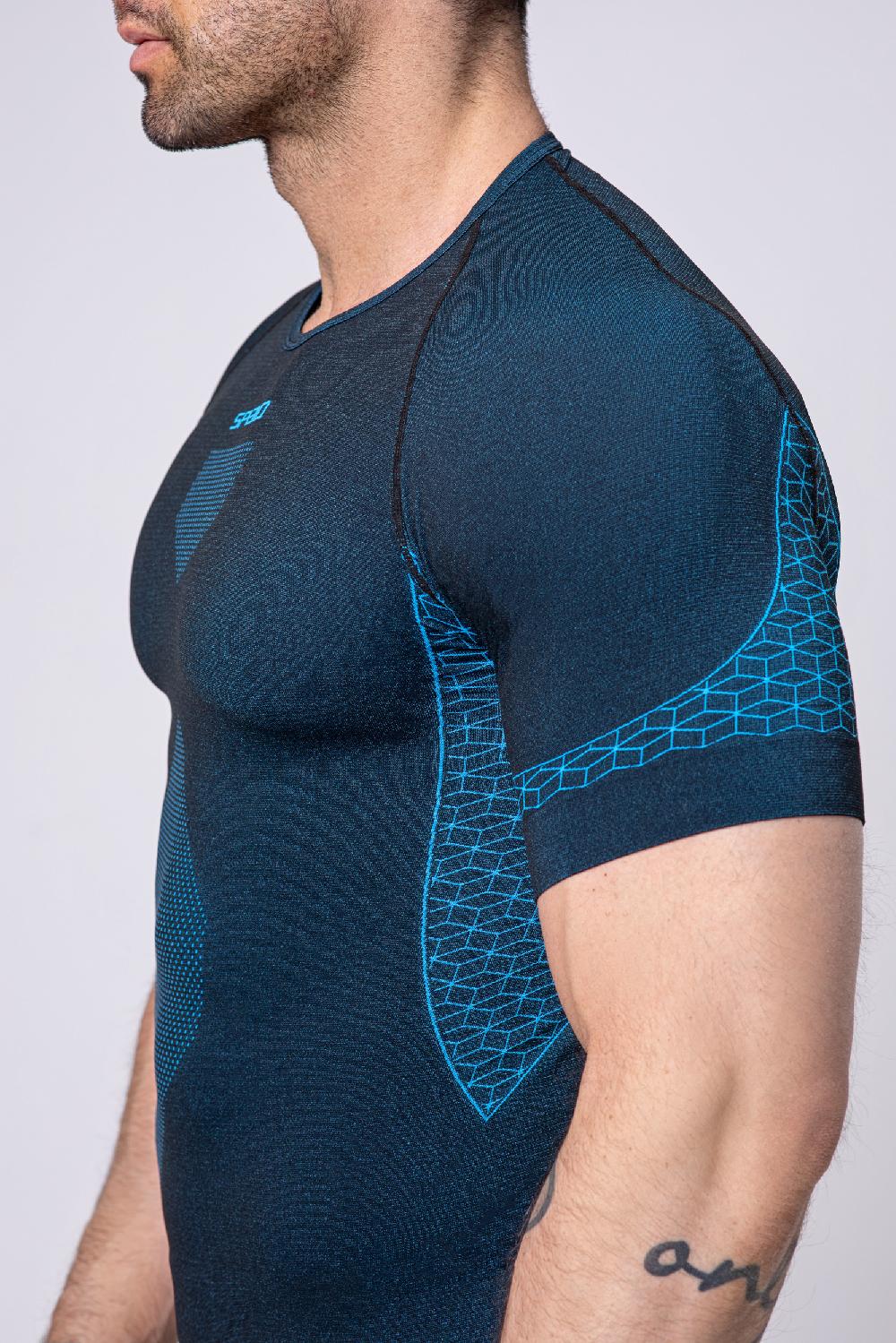 Spaio SPAIO M/C MAGLIA BREEZE UOMO NERO/BLU Nuova
