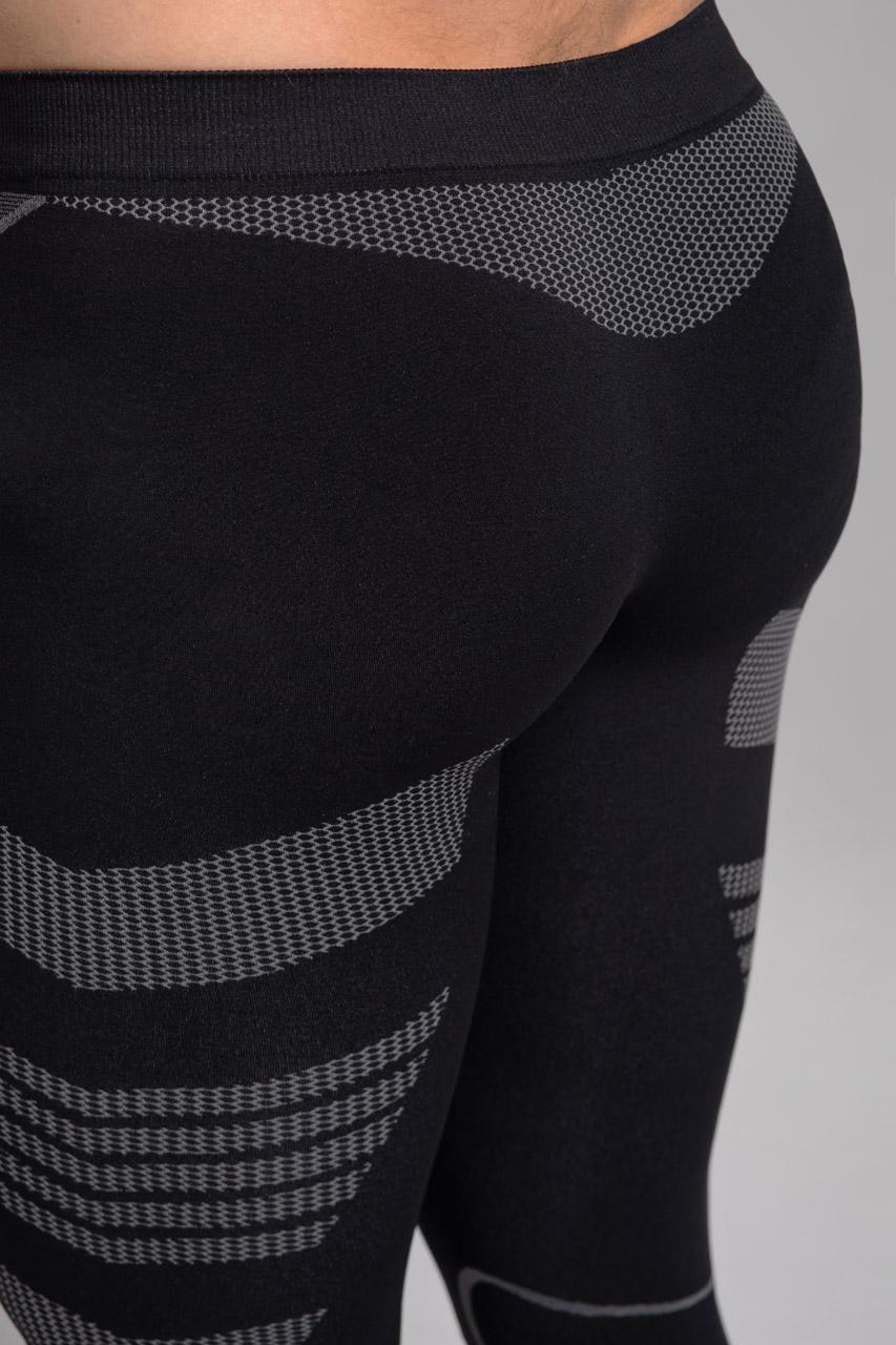 Spaio SPAIO LEGGINS TERMOATTIVI "THERMO-EVO" UOMO NERO/GRIGIO Nuovo
