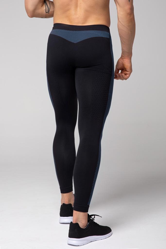 Spaio SPAIO LEGGINGS TERMOATTIVI "FIERCE" NERO/BLU Promozione