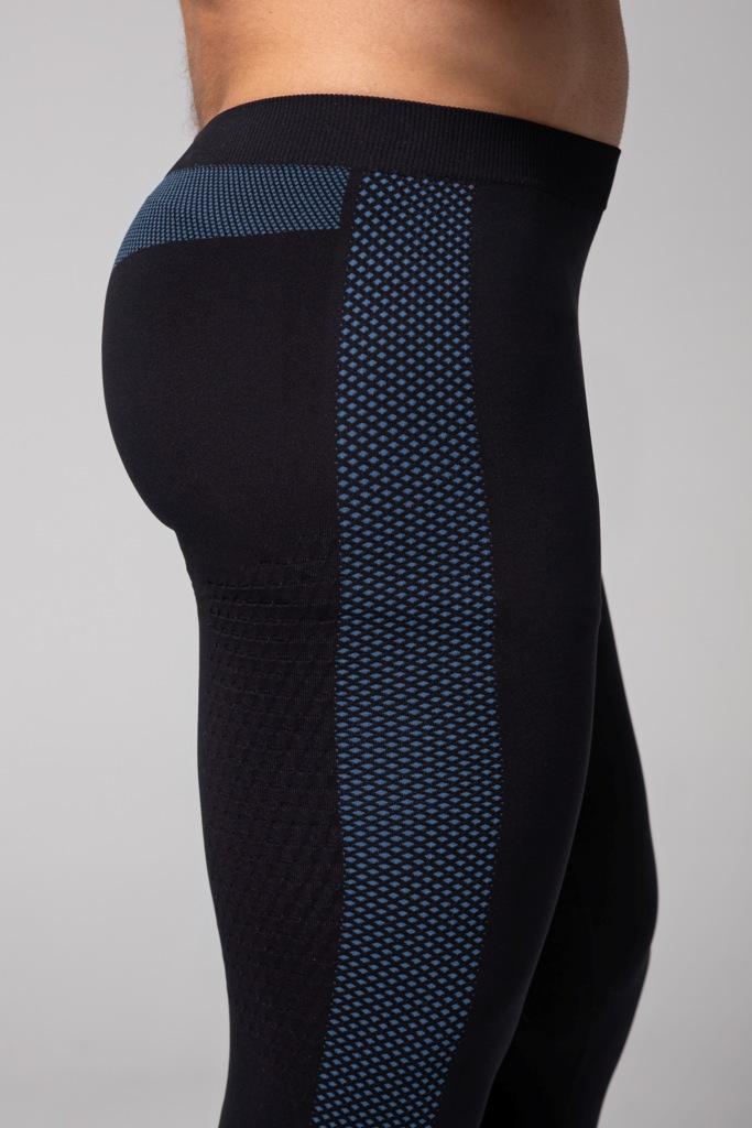Spaio SPAIO LEGGINGS TERMOATTIVI "FIERCE" NERO/BLU Promozione