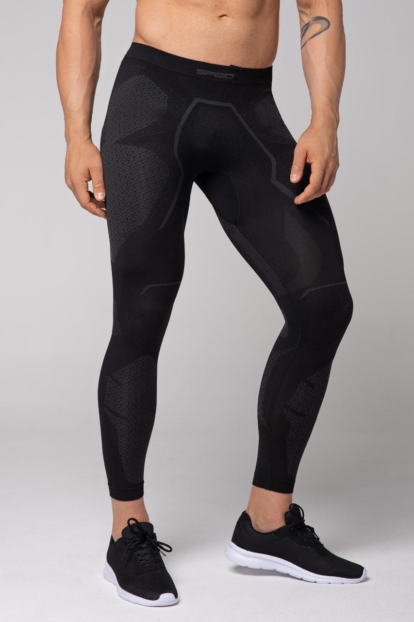 Spaio SPAIO LEGGINS TERMOATTIVI "ADRENALINE" UOMO NERO/GRIGIO Fino Al -60%