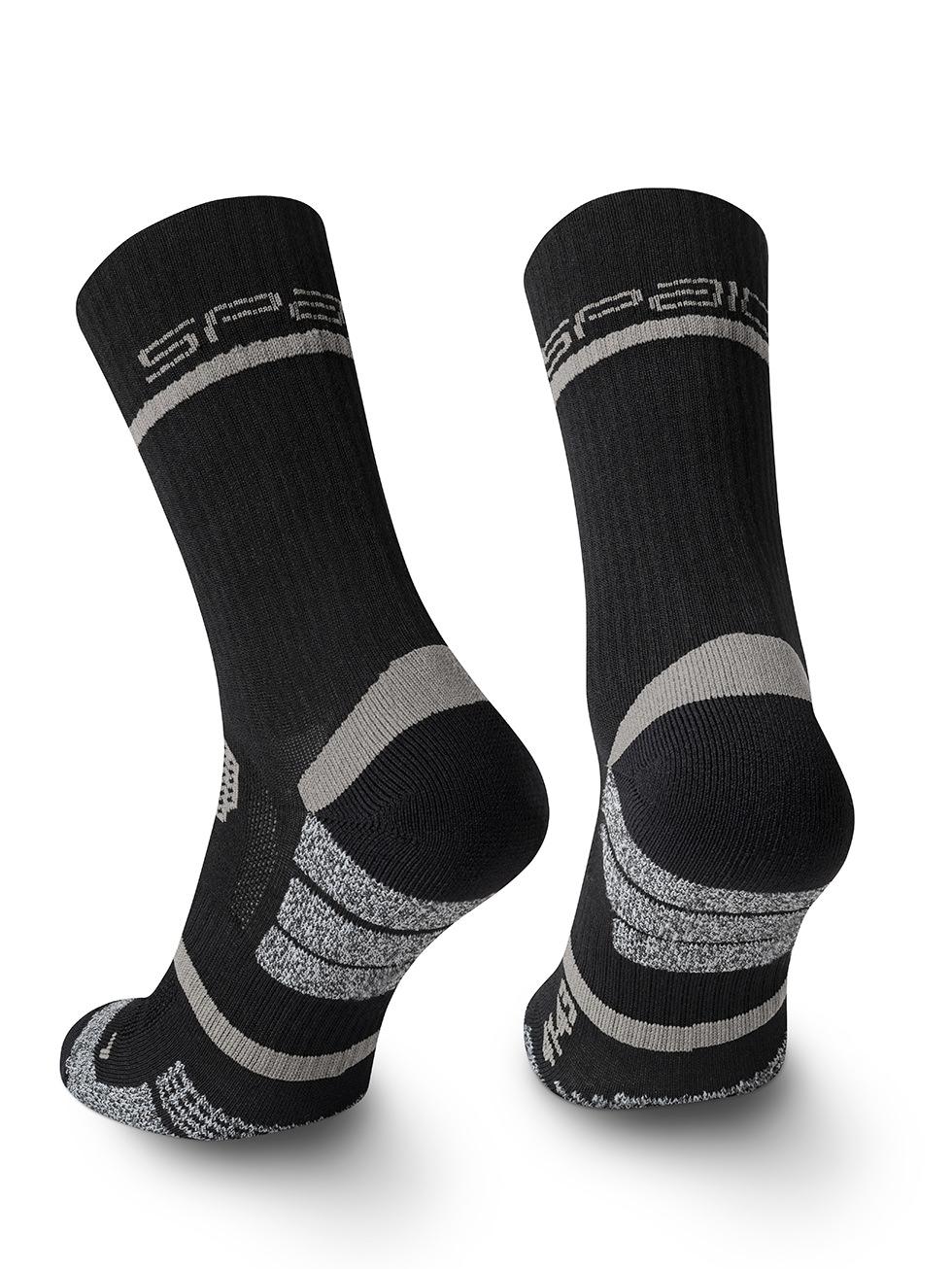 Spaio SPAIO CALZINI DA TREKKING TREKKING SOCKS ALPHA BLACK/GREY Nuovo