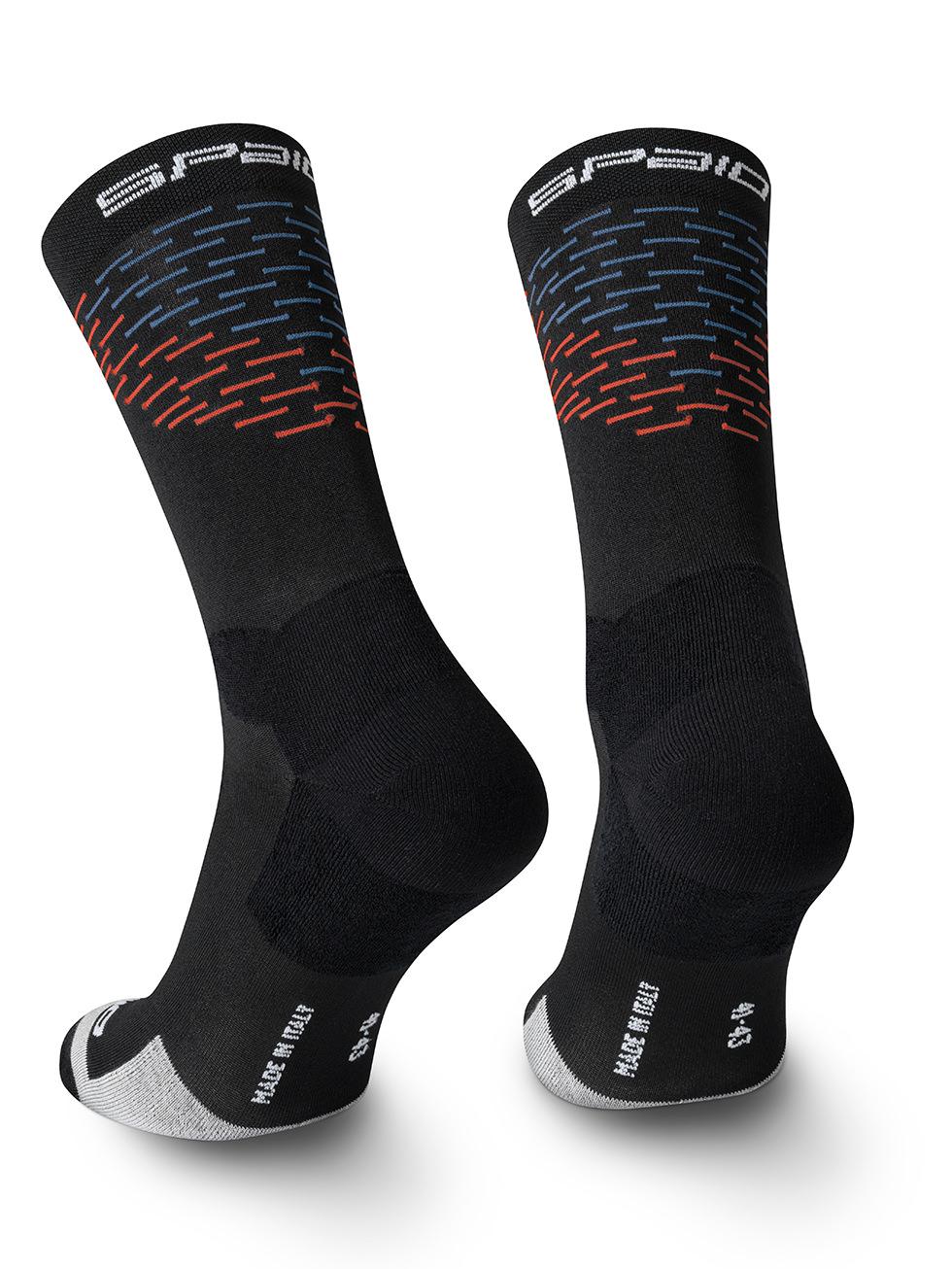 Spaio SPAIO CALZINI DA TREKKING MERINO BLACK/ORANGE/BLUE Negozi Online