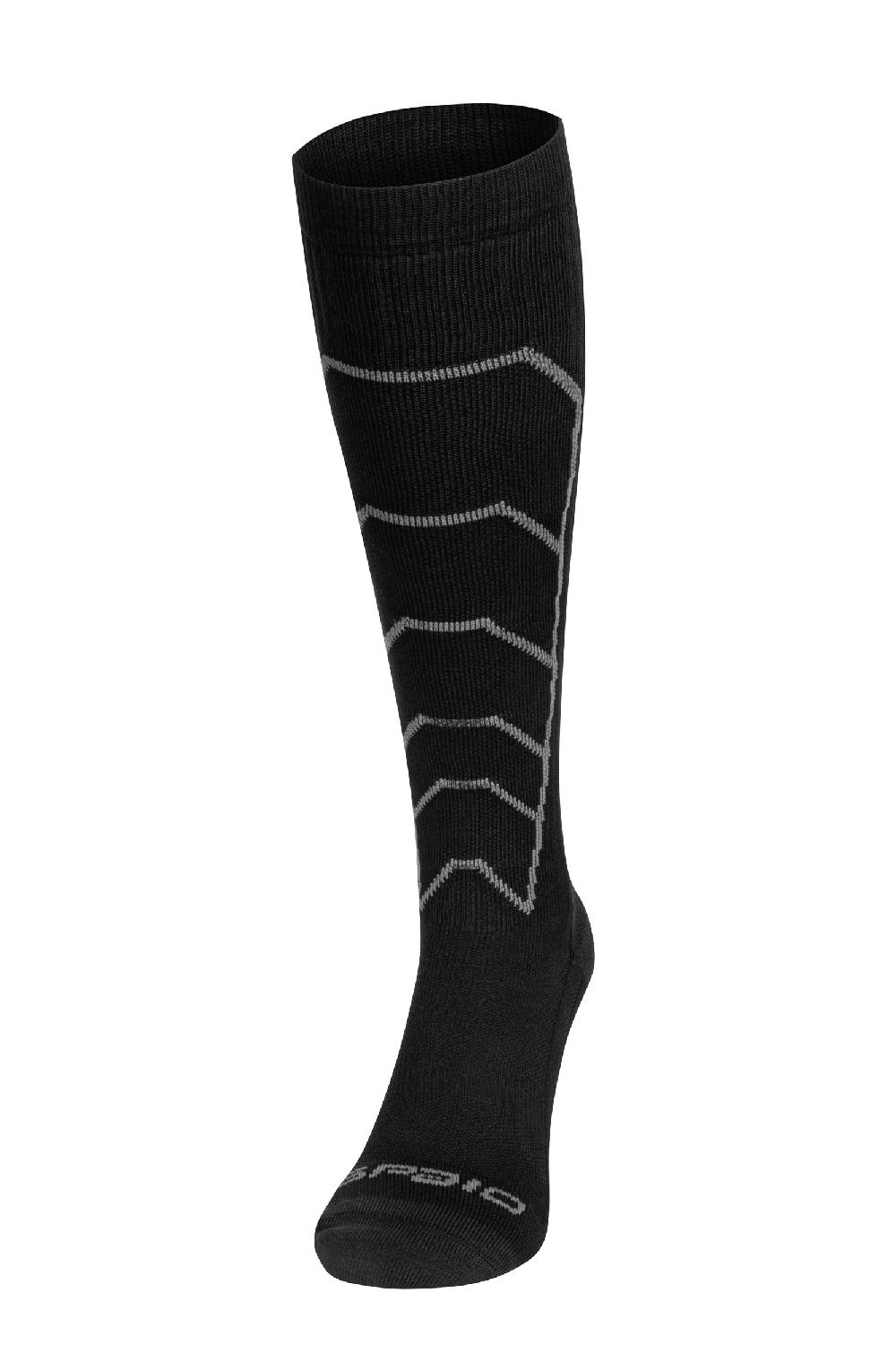 Spaio CALZE LUNGHE A COMPRESSIONE "RAPID" NERO/GRIGIO Prezzo Ridotto