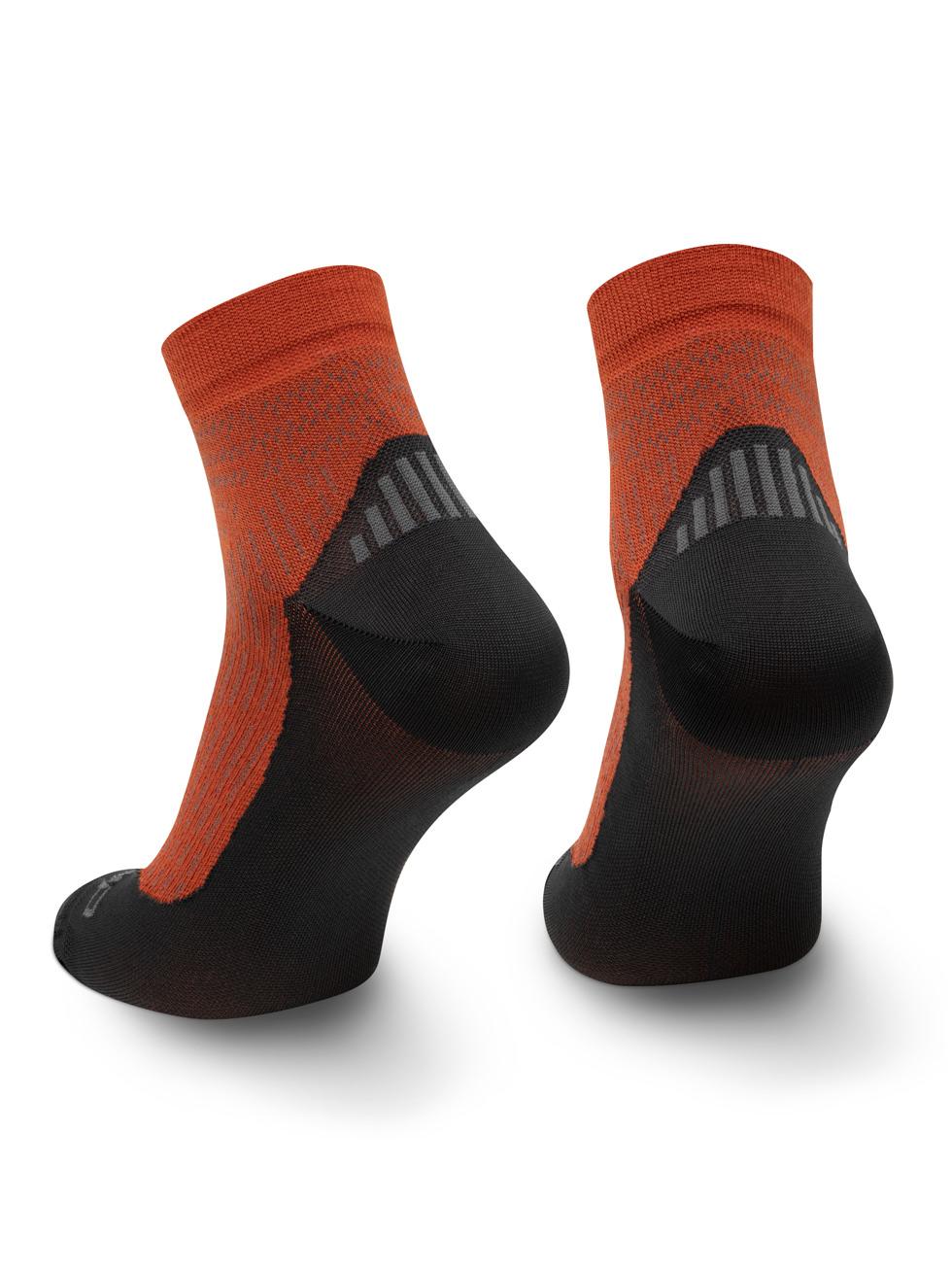 Spaio SPAIO CALZINI DA TREKKING CONFIDENCE BLACK/ ORANGE Sconto