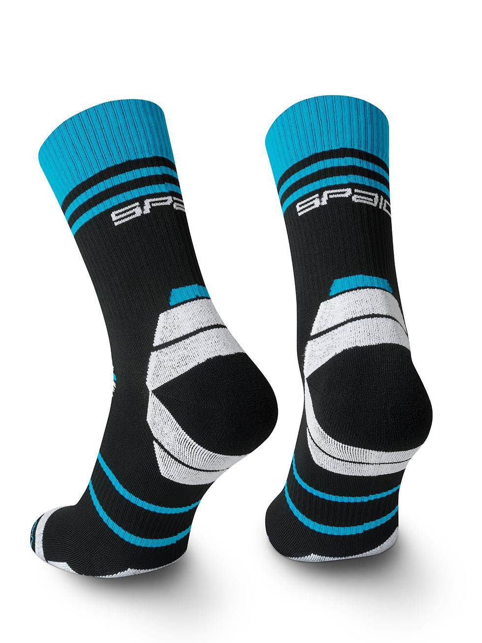 Spaio SPAIO CALZINI DA CORSA POWERFUL BLACK/WHITE/BLUE In Vendita