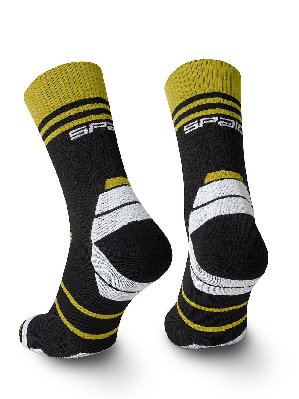 Spaio SPAIO CALZINI DA CORSA POWERFUL BLACK/WHITE/YELLOW Saldi