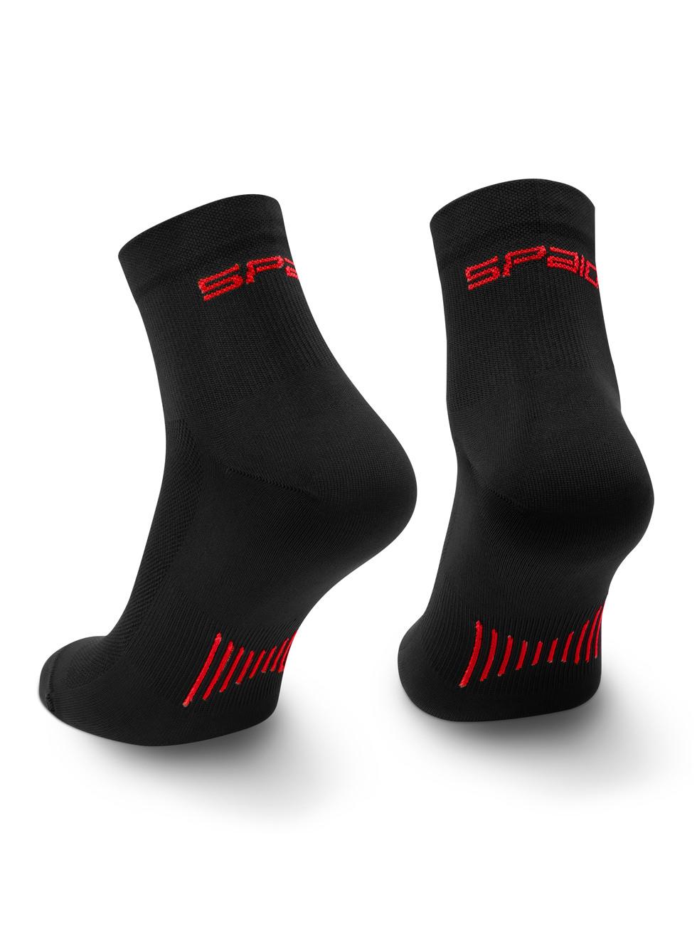 Spaio SPAIO CALZINI DA CORSA RUNNING 01 BLACK/ RED Vendita Calda