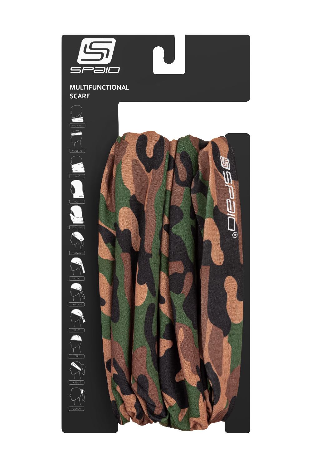 Spaio SPAIO KOMIN WIELOFUNKCYJNY MILITARY CAMOUFLAGE Moda