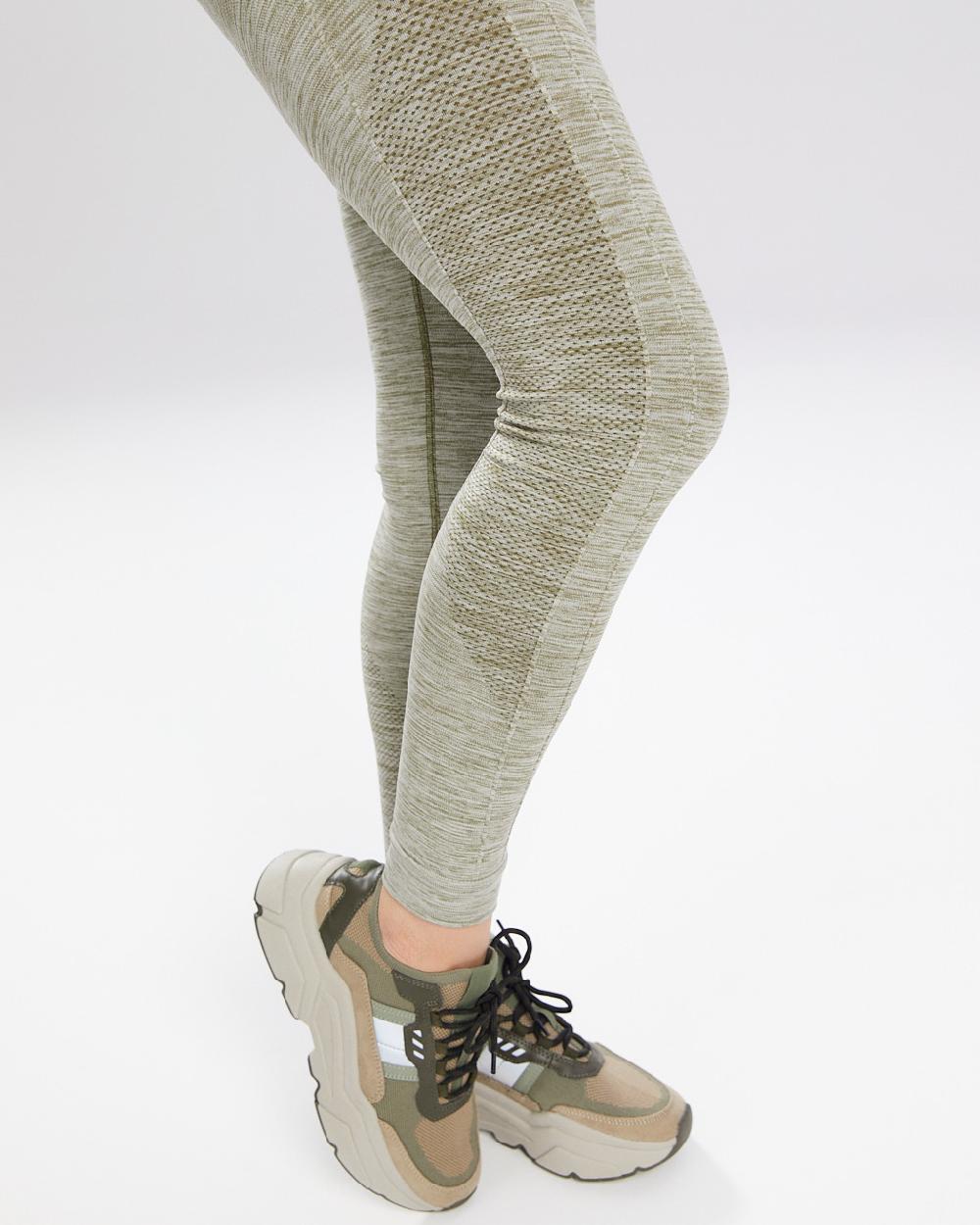 Spaio SPAIO LEGGINSY MELANGE KHAKI Qualità Garantita