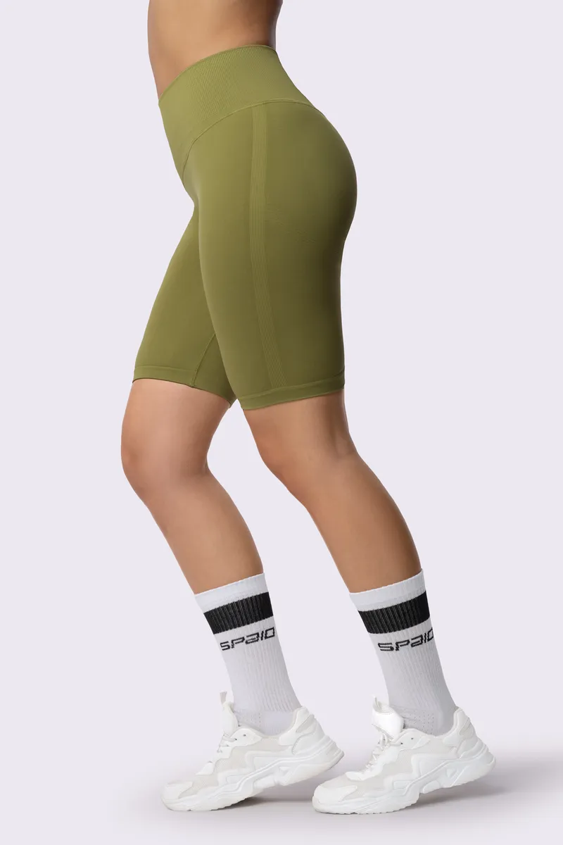 Spaio SPAIO ADAPT BIKER SHORTS GREEN OLIVE Acquista Ora