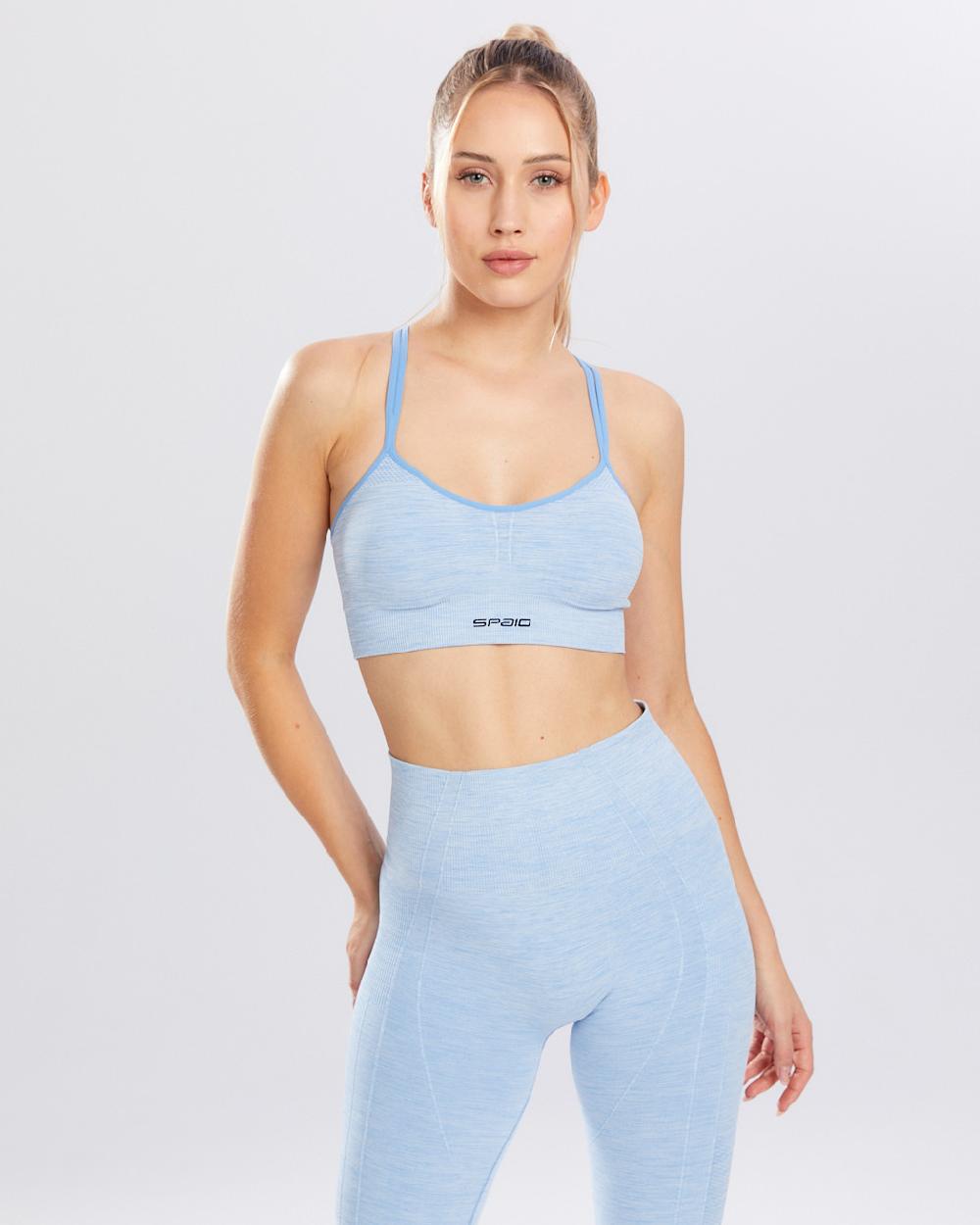 Spaio SPAIO REGGISENO SPORTIVO MELANGE LINCHEN BLUE Vendita