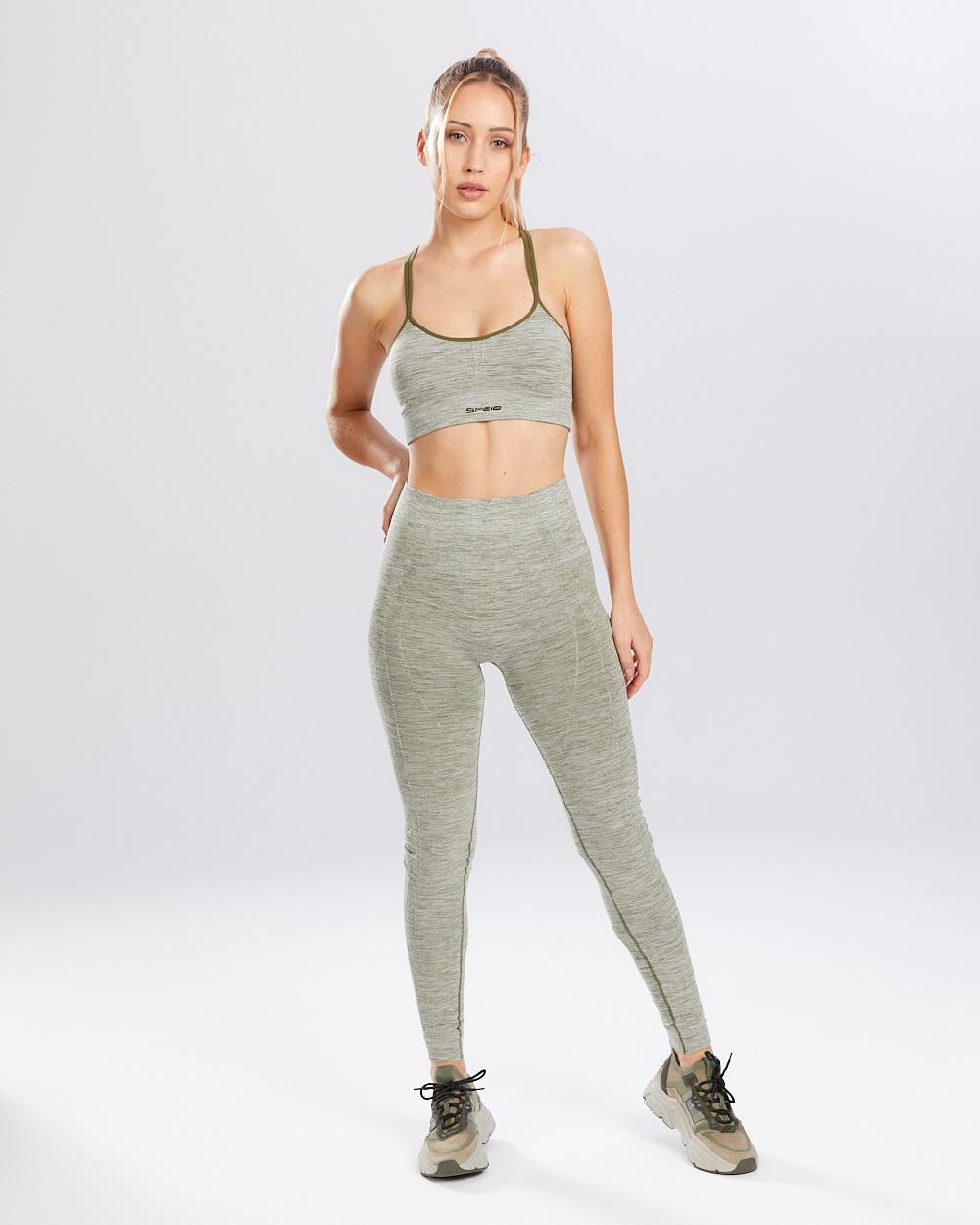 Spaio SPAIO REGGISENO SPORTIVO MELANGE KHAKI Pezzi Unici