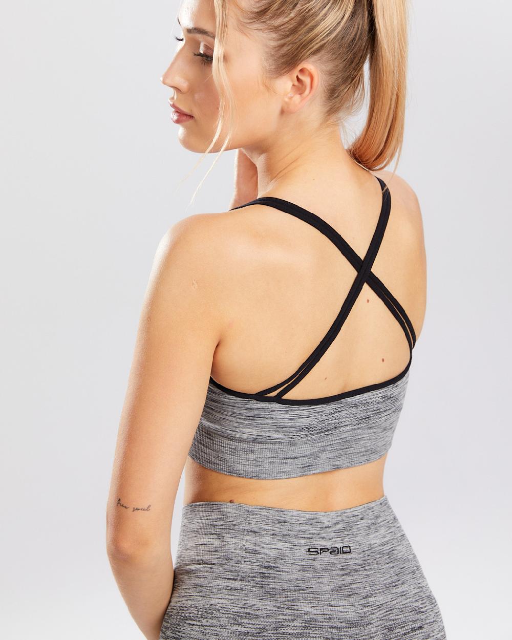 Spaio SPAIO REGGISENO SPORTIVO MELANGE GREY Soddisfazione Garantita