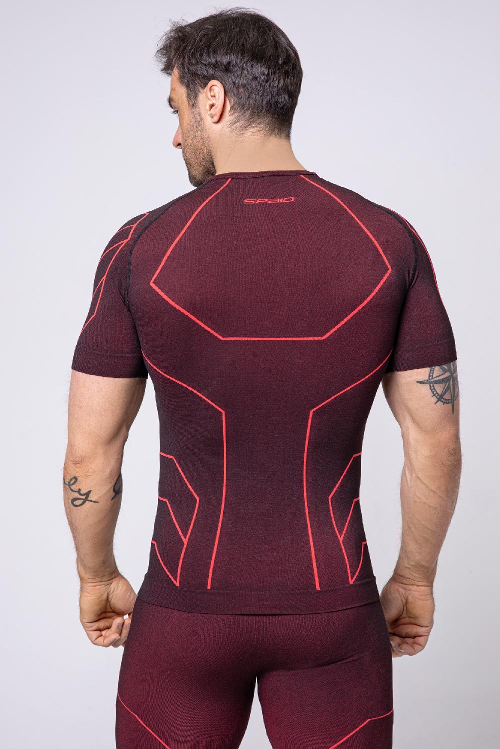Spaio MAGLIETTA DA UOMO MC "RAPID" NERO/ROSSO Bestseller