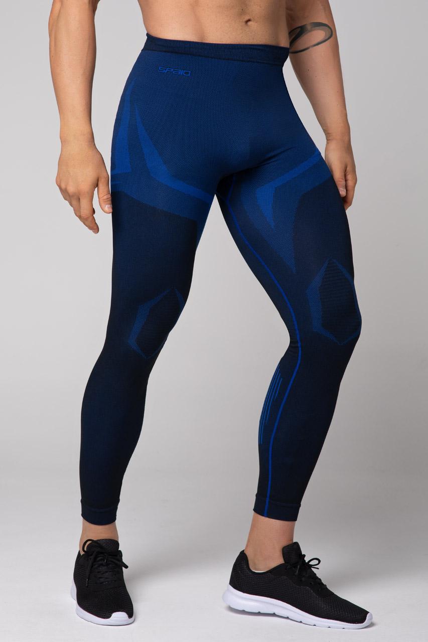 Spaio SPAIO LEGGINGS TERMOATTIVI "CONFIDENCE" NERO/ROYAL BLUE Offerta