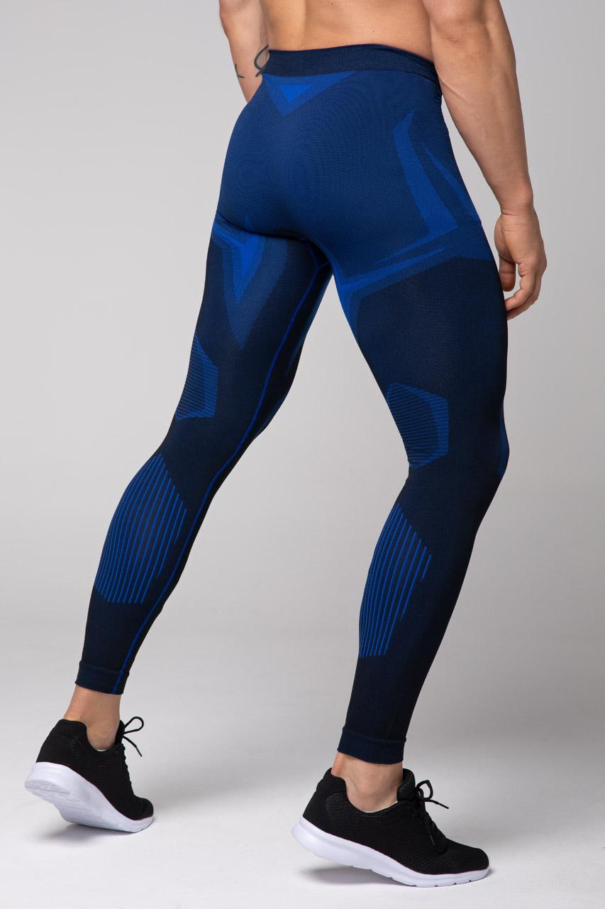 Spaio SPAIO LEGGINGS TERMOATTIVI "CONFIDENCE" NERO/ROYAL BLUE Offerta