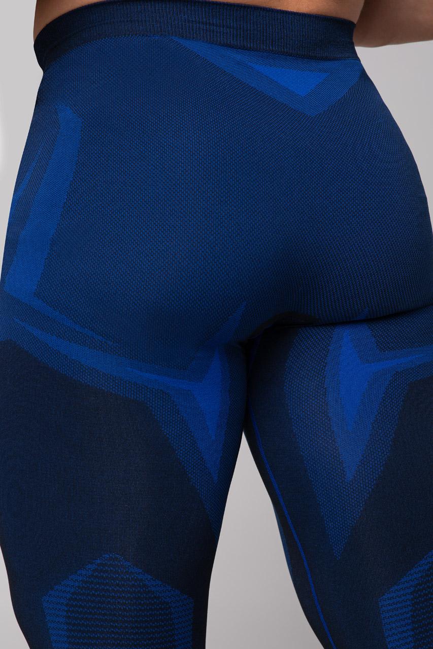 Spaio SPAIO LEGGINGS TERMOATTIVI "CONFIDENCE" NERO/ROYAL BLUE Offerta