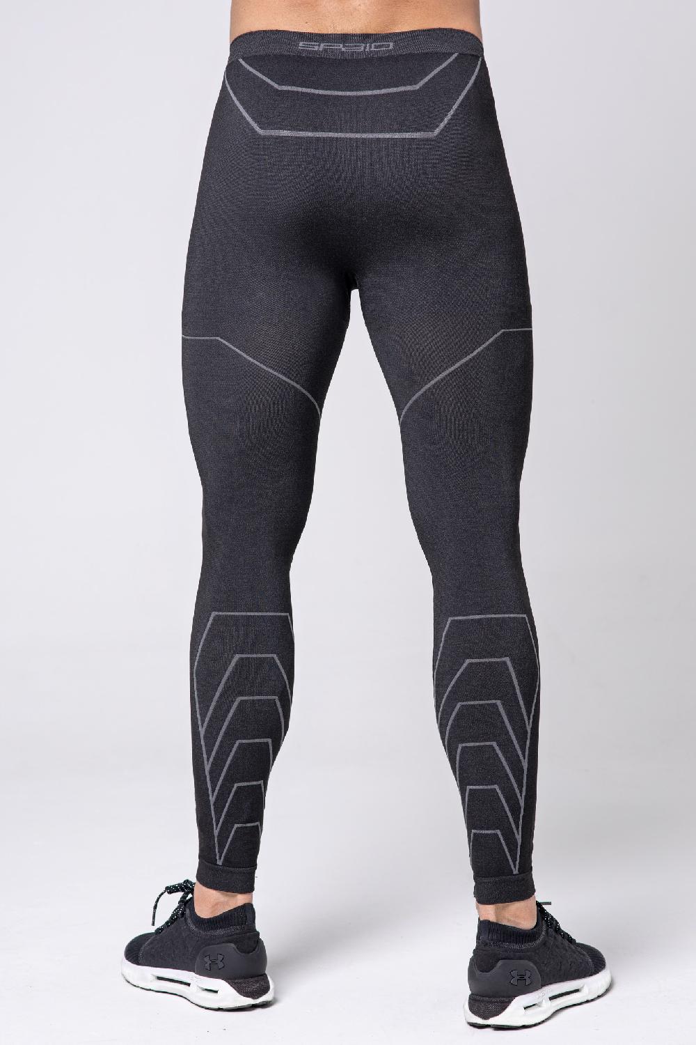 Spaio LEGGINGS DA UOMO RAPID BLACK/GREY Vendite Flash