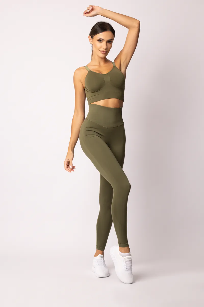 Spaio SPAIO LEGGINSY ADAPT KHAKI Moda