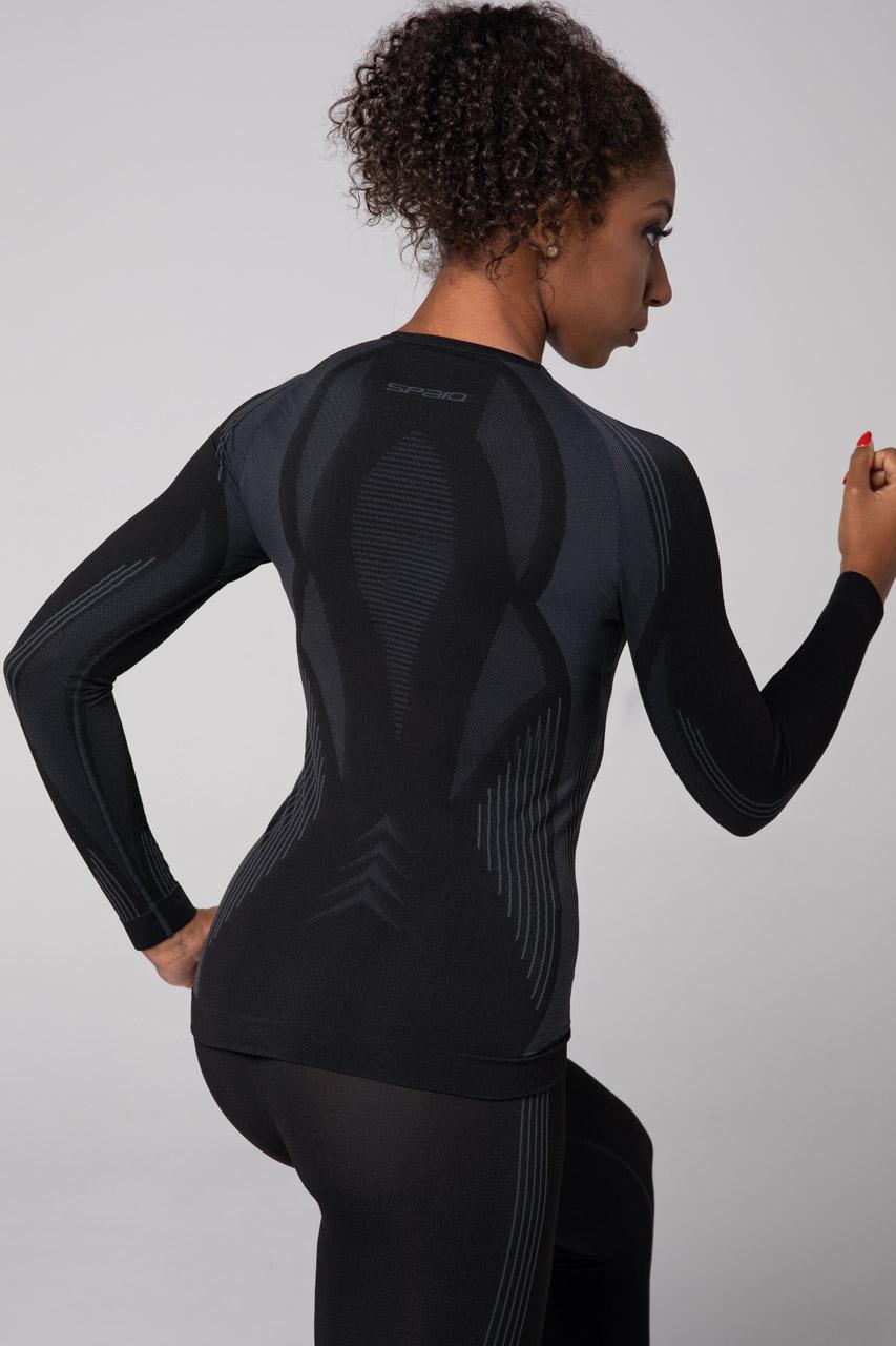 Spaio SPAIO MAGLIA M/L TERMOATTIVA POWERFUL NERO/GRIGIO 2025
