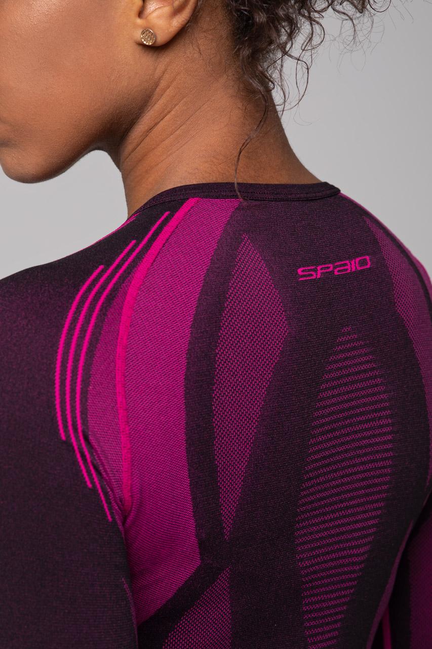 Spaio SPAIO MAGLIA M/L TERMOATTIVA POWERFUL NERO/FUXIA Italy