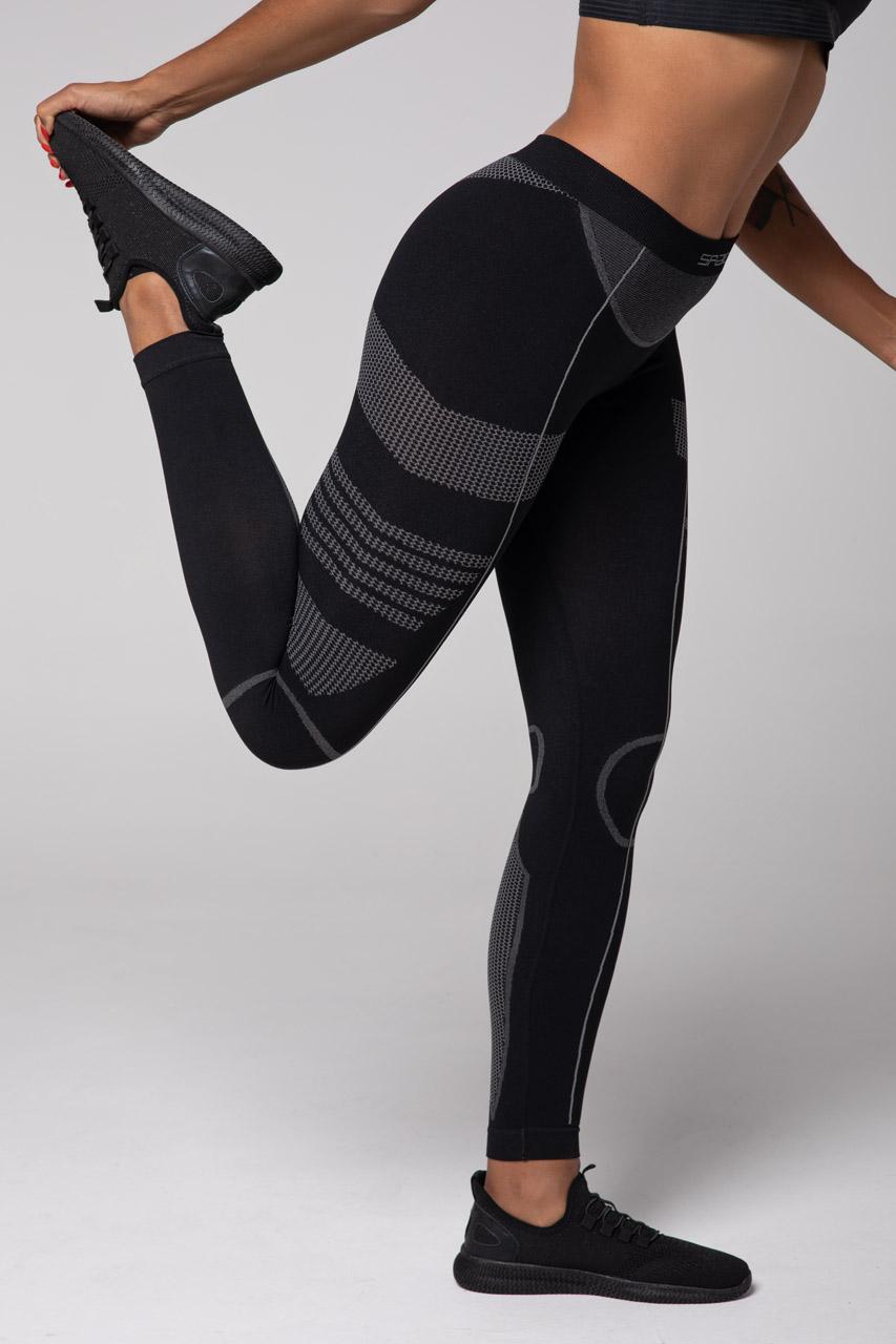 Spaio SPAIO LEGGINS TERMOATTIVI "THERMO-EVO" DONNA NERO/GRIGIO Convenienza