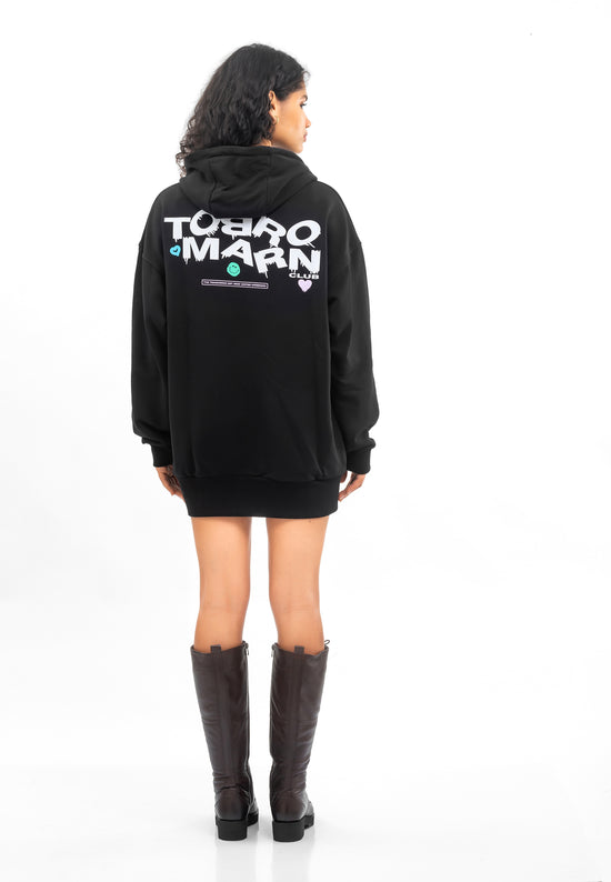 Tom Barron Abito Grand Milano con cappuccio oversize Nuova