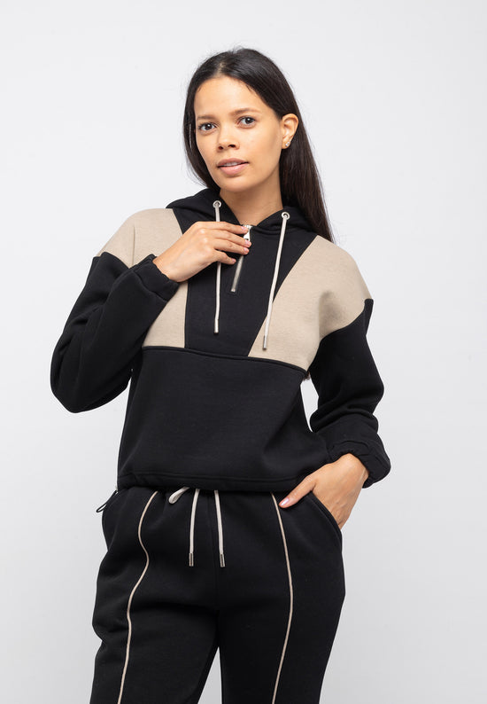 Tom Barron Prestige Tuta da ginnastica mezza zip Duo-Color