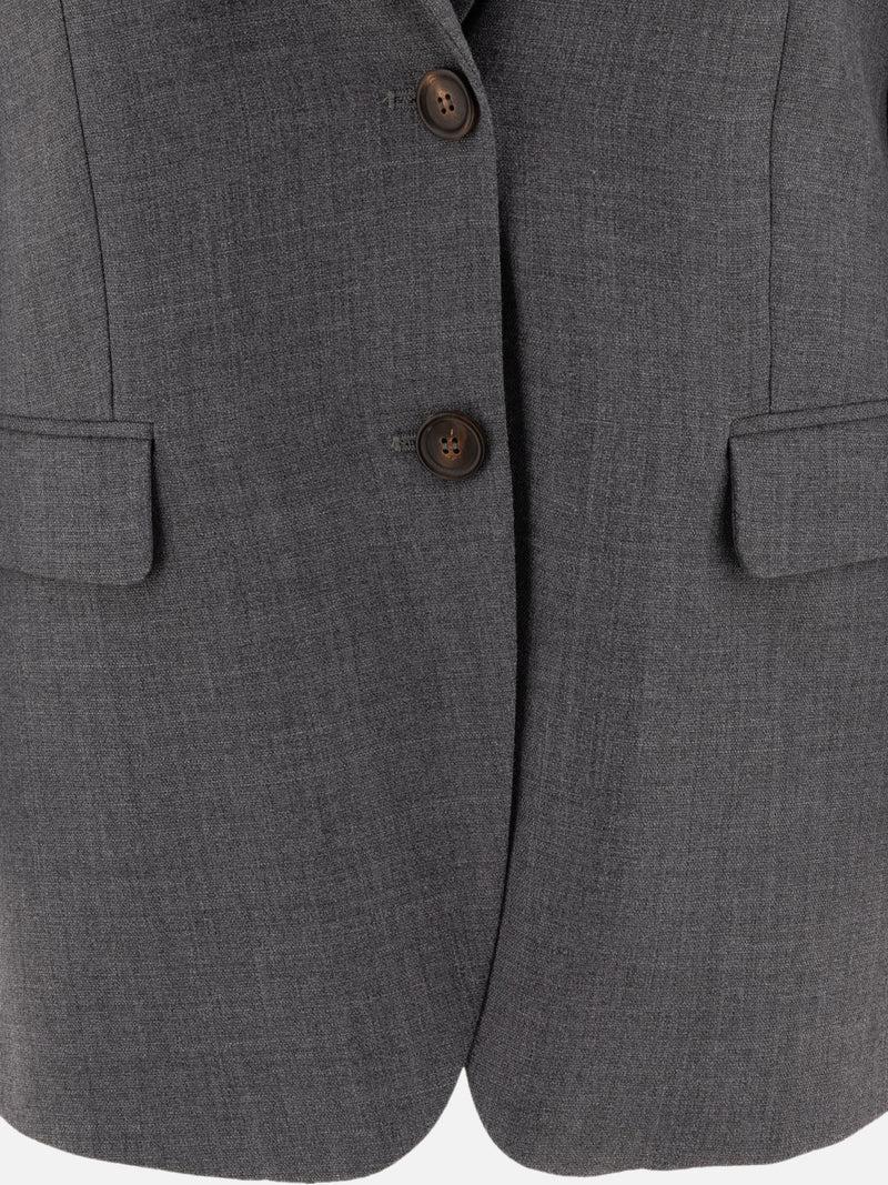 Vietti Brunello Cucinelli Blazer monopetto in misto lana Moda