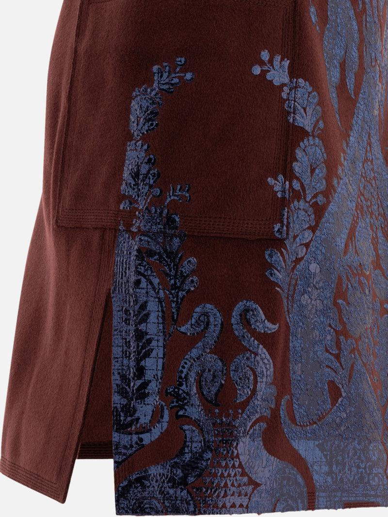 Vietti Etro Gonna mini con stampa laminata Italia