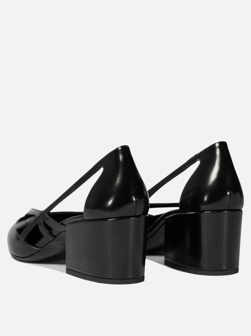 Vietti Prada Décolleté cut-out in pelle spazzolata Novità