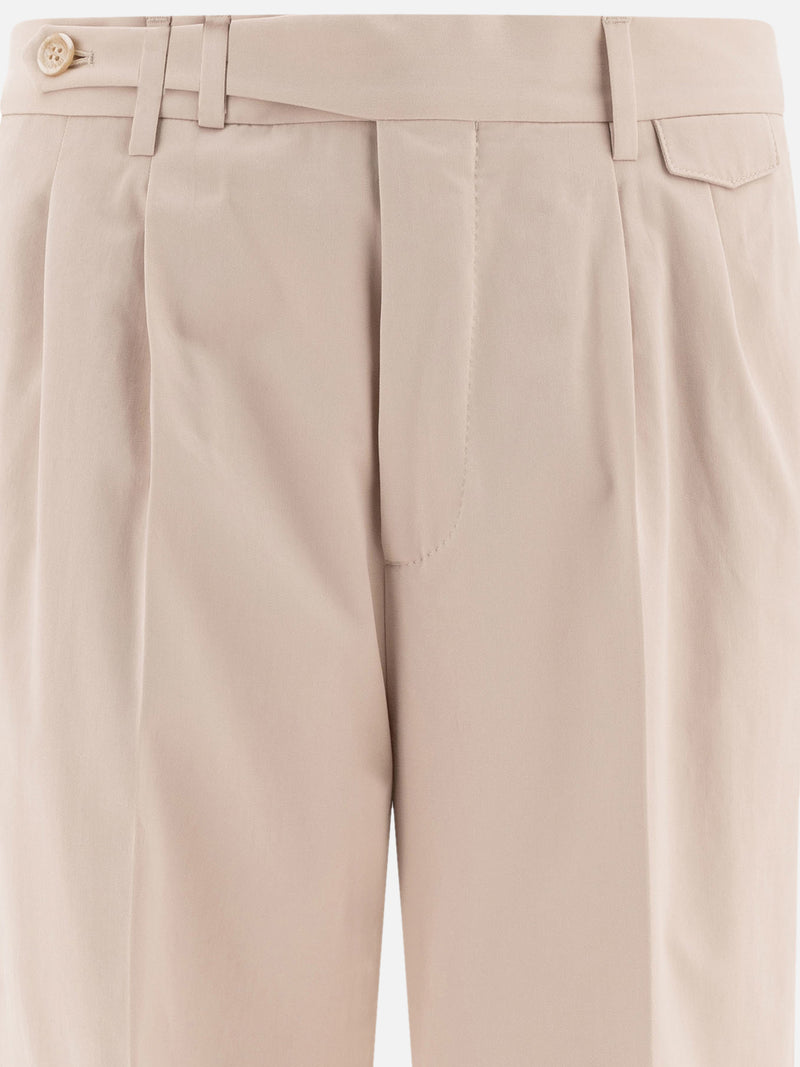 Vietti Brunello Cucinelli Pantaloni sartoriali con pinces Saldi Di Fabbrica