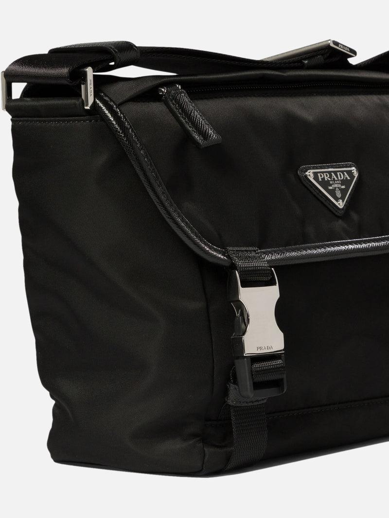 Vietti Prada Borsa a tracolla in Re-Nylon e Saffiano Qualità