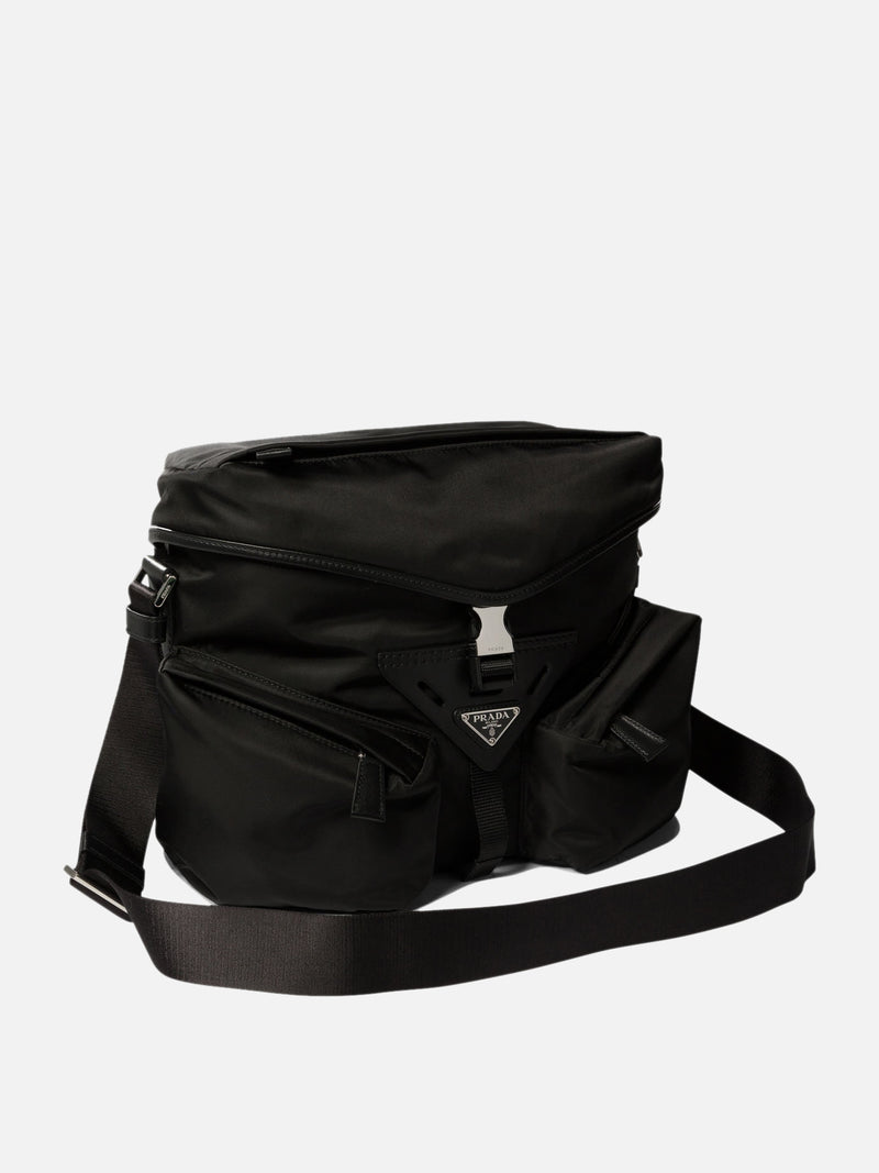 Vietti Prada Borsa con tracolla in Re-Nylon e pelle Vendita
