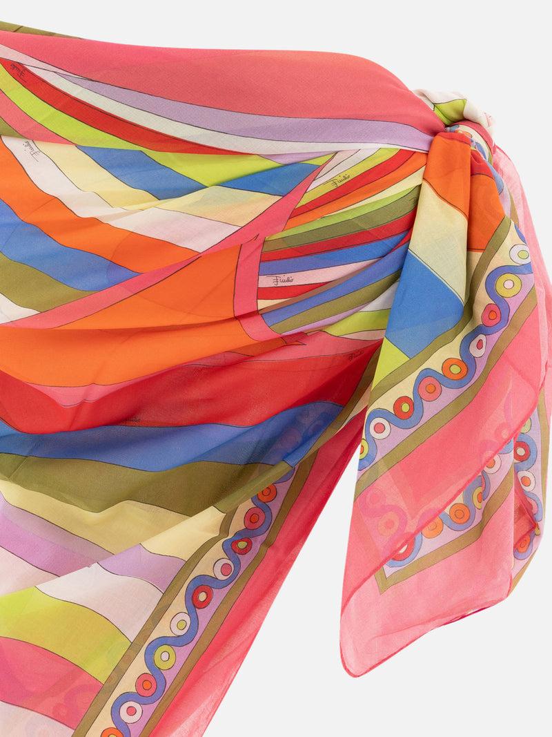 Vietti Pucci Sarong con stampa Iride e Onde Saldi