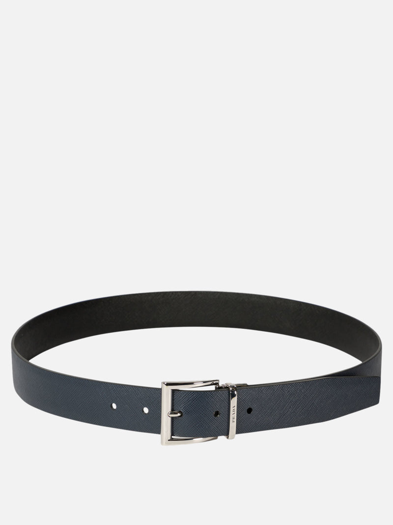 Vietti Prada Cintura reversibile in Saffiano Outlet