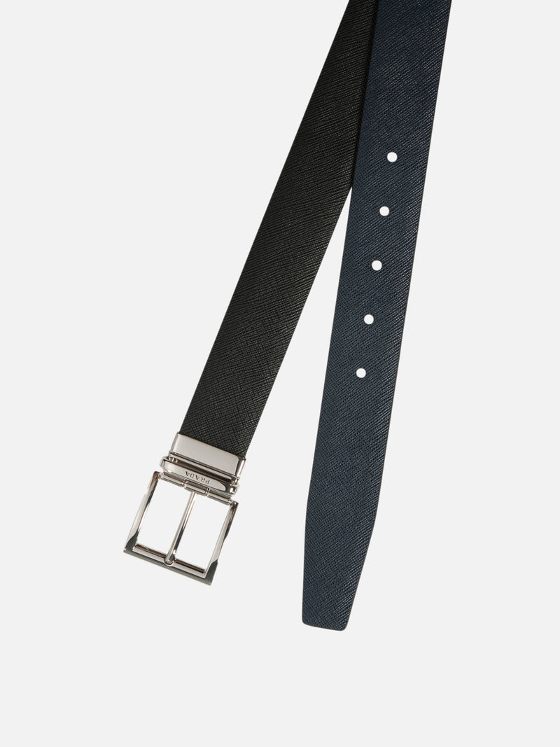 Vietti Prada Cintura reversibile in Saffiano Outlet