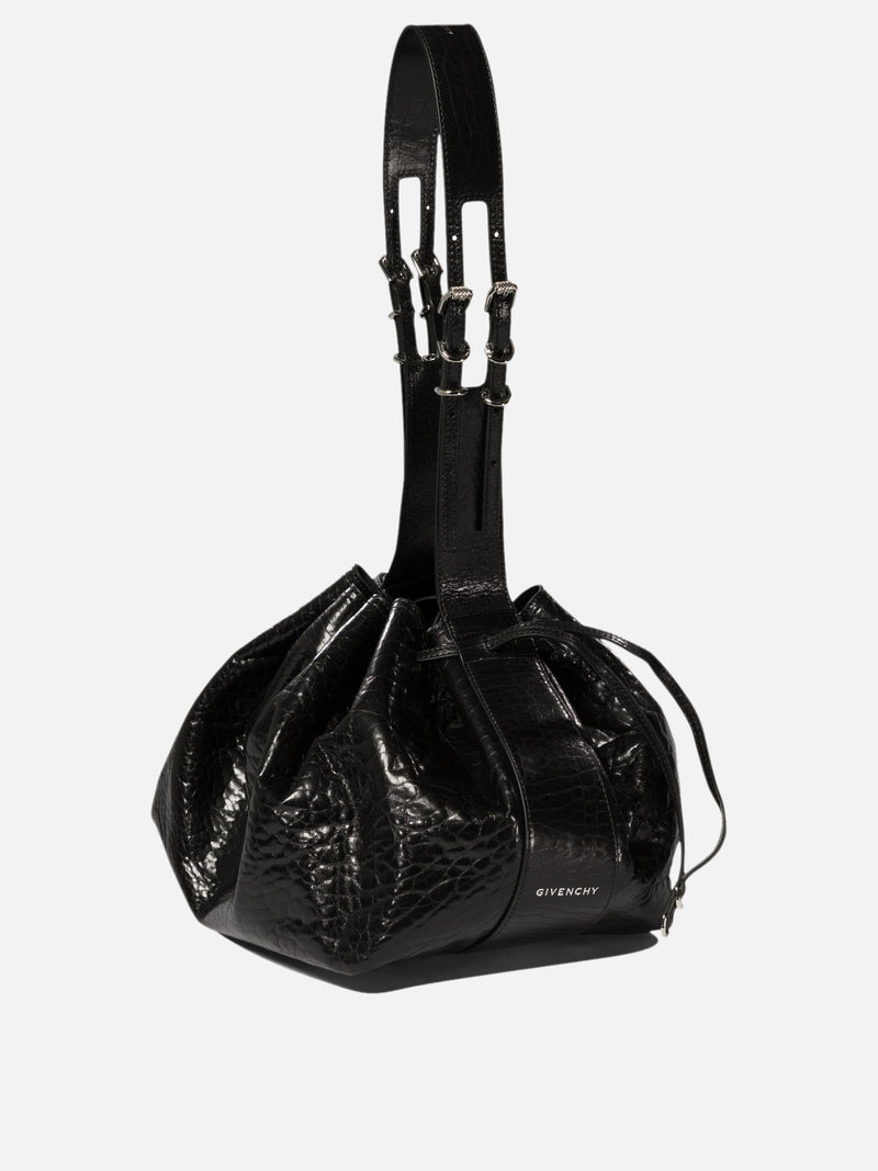 Vietti Givenchy Borsa a spalla "Pumpkin Medium" in pelle verniciata craquelé Sconto